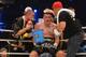 Nov 10, 2012; Hamburg, GERMANY; Mariusz Wach in his corner during his bout against Wladimir Klitschko at O2 World Arena. Mandatory Credit: Tim Groothuis/Witters Sport via USA TODAY Sports