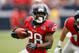 Oct 21, 2012; Houston, TX, USA; Houston Texans running back Justin Forsett (28) runs the ball against the Baltimore Ravens in the fourth quarter at Reliant Stadium. The Texans defeated the Ravens 43-13. Mandatory Credit: Brett Davis-USA TODAY Sports