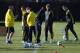 LONDON, ENGLAND - DECEMBER 04: Rafael Benitez and Fernando Torres of Chelsea look on during a training session at Cobham training ground on December 4, 2012 in London, England. (Photo by Clive Rose/Getty Images)
