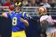 ST. LOUIS, MO - DECEMBER 2: Sam Bradford #8 of the St. Louis Rams looks to pass the ball before getting sack against the San Francisco 49ers at the Edward Jones Dome on December 2, 2012 in St. Louis, Missouri. (Photo by Dilip Vishwanat/Getty Images)