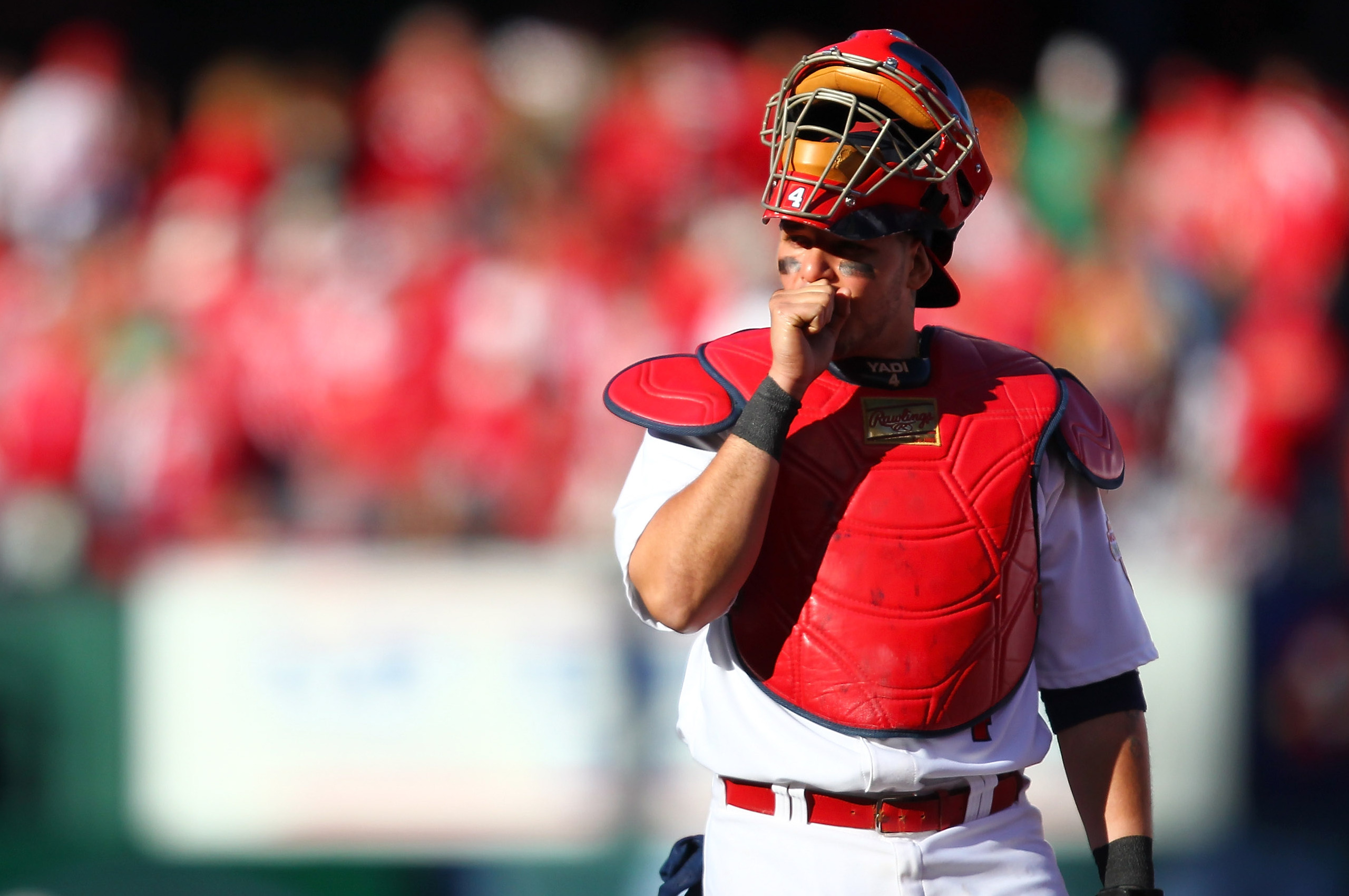 Yadier Molina, best MLB catcher. #backstop  St louis cardinals, Yadier  molina, Atlanta braves