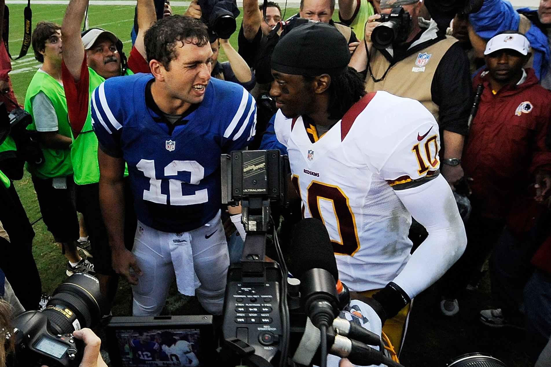 Rookie quarterbacks Andrew Luck, Robert Griffin III, Russell Wilson rise  quickly to NFL stardom – The Denver Post