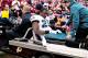 November 18, 2012; Landover, MD, USA; Philadelphia Eagles running back LeSean McCoy (25) gets carted off the field in the fourth quarter against the Washington Redskins at FedEx Field. Mandatory Credit: Evan Habeeb-USA TODAY Sports