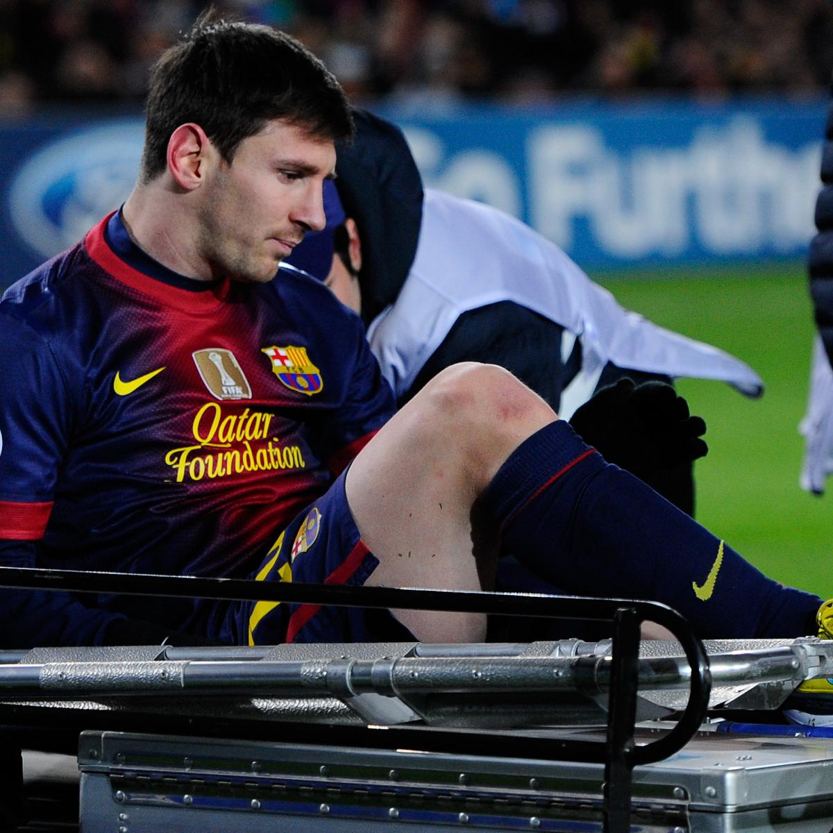 Lionel Messi Injury Updates on Barcelona Star's Knee Bleacher Report