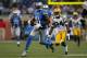 Nov 18, 2012; Detroit, MI, USA; Detroit Lions wide receiver Calvin Johnson (81) runs after a catch against the Green Bay Packers during the fourth quarter at Ford Field. Packers beat the Lions 24-20. Mandatory Credit: Raj Mehta-USA TODAY Sports