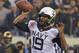 PHILADELPHIA - DECEMBER 8: Keenan Reynolds #19 of the Navy Midshipmen throws a pass during a game against the Army Black Knights on December 8, 2012 at Lincoln Financial Field in Philadelphia, Pennsylvania. (Photo by Hunter Martin/Getty Images)