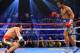 LAS VEGAS, NV - DECEMBER 08: (R-L) Manny Pacquiao knocks down Juan Manuel Marquez in the fifth round during their welterweight bout at the MGM Grand Garden Arena on December 8, 2012 in Las Vegas, Nevada. (Photo by Al Bello/Getty Images)
