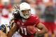 GLENDALE, AZ - NOVEMBER 25: wide receiver Larry Fitzgerald #11 of the Arizona Cardinals runs with the football after a reception against the St. Louis Rams during the NFL game at the University of Phoenix Stadium on November 25, 2012 in Glendale, Arizona. The Rams defeated the Cardinals 31-17. (Photo by Christian Petersen/Getty Images)