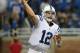 DETROIT, MI - DECEMBER 02: Andrew Luck #12 of the Indianapolis Colts warms up prior to the start of the game against the Detroit Lions at Ford Field on December 2, 2012 in Detroit, Michigan. (Photo by Leon Halip/Getty Images)