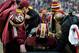 Redskins QB Robert Griffin III injured his knee late in Washington's 31-28 OT win over Baltimore Sunday at FedEx Field.
