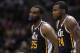 Apr 29, 2012; San Antonio, TX, USA; Utah Jazz center Al Jefferson (25) and Paul Millsap (24) during the second half of game one in the Western Conference quarterfinals of the 2012 NBA Playoffs against the San Antonio Spurs at the AT&T Center. The Spurs won 106-91. Mandatory Credit: Soobum Im-USA TODAY Sports