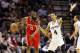 Dec 7, 2012; San Antonio, TX, USA; Houston Rockets guard James Harden (13) is defended by San Antonio Spurs guard Danny Green (4) during the first half at the AT&T Center. Mandatory Credit: Soobum Im-USA TODAY Sports