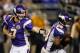 MINNEAPOLIS, MN - DECEMBER 9: Christian Ponder #7 of the Minnesota Vikings hands the ball to Adrian Peterson #28 during the fourth quarter of the game on December 9, 2012 at Mall of America Field at the Hubert H. Humphrey Metrodome in Minneapolis, Minnesota. The Vikings defeated the Bears 21-14. (Photo by Hannah Foslien/Getty Images)
