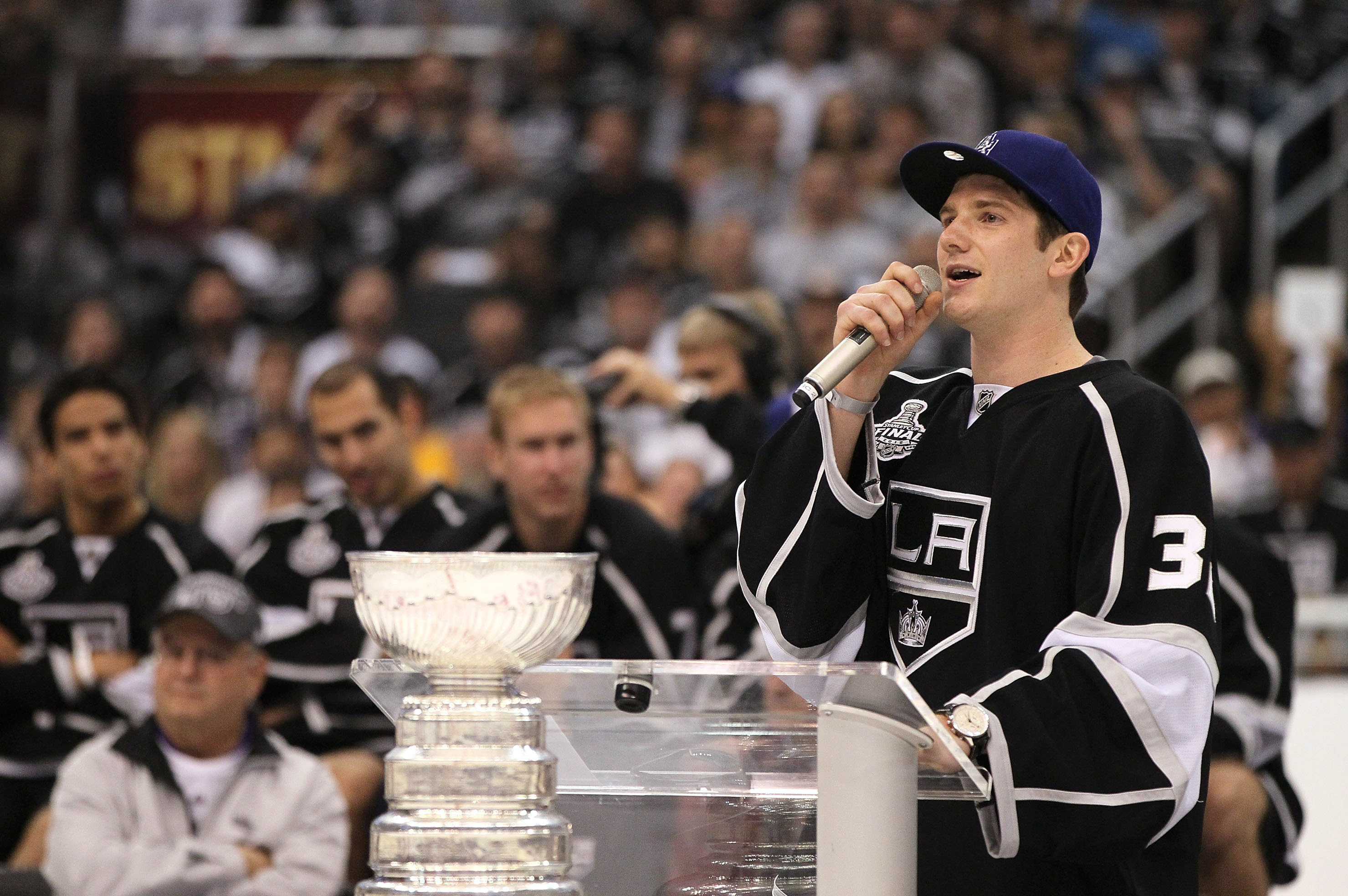 The debate is over. Jonathan Quick's name is on the Stanley Cup