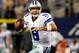 ARLINGTON, TX - DECEMBER 02: Quarterback Tony Romo #9 of the Dallas Cowboys looks for an open receiver against the Philadelphia Eagles at Cowboys Stadium on December 2, 2012 in Arlington, Texas. (Photo by Tom Pennington/Getty Images)