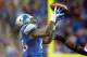 Dec. 2, 2012; Detroit, MI, USA; Detroit Lions running back Joique Bell (35) makes a catch in the second quarter against the Indianapolis Colts at Ford Field. Mandatory Credit: Andrew Weber-USA TODAY Sports