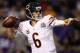 MINNEAPOLIS, MN - DECEMBER 09: Quarterback Jay Cutler#6 of the Chicago Bears throws against the Minnesota Vikings at Mall of America Field on December 9, 2012 in Minneapolis, Minnesota. (Photo by Matthew Stockman/Getty Images)