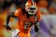 MIAMI GARDENS, FL - JANUARY 04: Sammy Watkins #2 of the Clemson Tigers runs a pattern off the line against the West Virginia Mountaineers during the Discover Orange Bowl at Sun Life Stadium on January 4, 2012 in Miami Gardens, Florida. (Photo by Streeter Lecka/Getty Images)