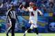 SAN DIEGO, CA - DECEMBER 02: Quarterback Andy Dalton #14 of the Cincinnati Bengals looks for an open receiver against the San Diego Chargers at Qualcomm Stadium on December 2, 2012 in San Diego, California. (Photo by Jeff Gross/Getty Images)