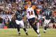 PHILADELPHIA, PA - DECEMBER 13: Andy Dalton #14 of the Cincinnati Bengals runs for a touchdown during their game against the Philadelphia Eagles at Lincoln Financial Field on December 13, 2012 in Philadelphia, Pennsylvania. (Photo by Al Bello/Getty Images)