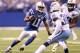 INDIANAPOLIS, IN - DECEMBER 09: Donnie Avery #11 of the Indianapolis Colts runs with the ball during the NFL game against the Tennessee Titans at Lucas Oil Stadium on December 9, 2012 in Indianapolis, Indiana. (Photo by Andy Lyons/Getty Images)