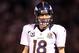 OAKLAND, CA - DECEMBER 06: Peyton Manning #18 of the Denver Broncos in action against the Oakland Raiders at O.co Coliseum on December 6, 2012 in Oakland, California. (Photo by Ezra Shaw/Getty Images)