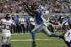 DETROIT, MI - SEPTEMBER 30: Brandon Pettigrew #87 of the Detroit Lions reaches for the pass but can not hang on against the Minnesota Vikings at Ford Field on September 30, 2012 in Detroit, Michigan. (Photo by Dave Reginek/Getty Images)