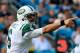 JACKSONVILLE, FL - DECEMBER 09: Mark Sanchez #6 of the New York Jets points during the game against the Jacksonville Jaguars at EverBank Field on December 9, 2012 in Jacksonville, Florida. (Photo by Sam Greenwood/Getty Images)