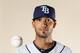 FT. MYERS, FL - FEBRUARY 22: Matt Bush #44 of the Tampa Bay Rays poses for a portrait during the Tampa Bay Rays Photo Day on February 22, 2011 at the Charlotte Sports Complex in Port Charlotte, Florida. (Photo by Elsa/Getty Images)
