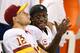 Washington Redskins' rookie QBs: Robert Griffin III and Kirk Cousins combined have six interceptions in 2012—RG3 four and Cousins two.