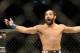 Nov 17, 2012; Montreal, QC, Canada; Johny Hendricks reacts after knocking out Martin Kampmann (not pictured) during first round action of their Welterweight bout at UFC 154 at the Bell Centre. Mandatory Credit: Eric Bolte-USA TODAY Sports