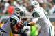 Mark Sanchez handing off to Shonn Greene