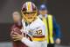 CLEVELAND, OH - DECEMBER 16: Quarterback Kirk Cousins #12 of the Washington Redskins drops back against the Cleveland Browns during the first half at Cleveland Browns Stadium on December 16, 2012 in Cleveland, Ohio. (Photo by Jason Miller/Getty Images)