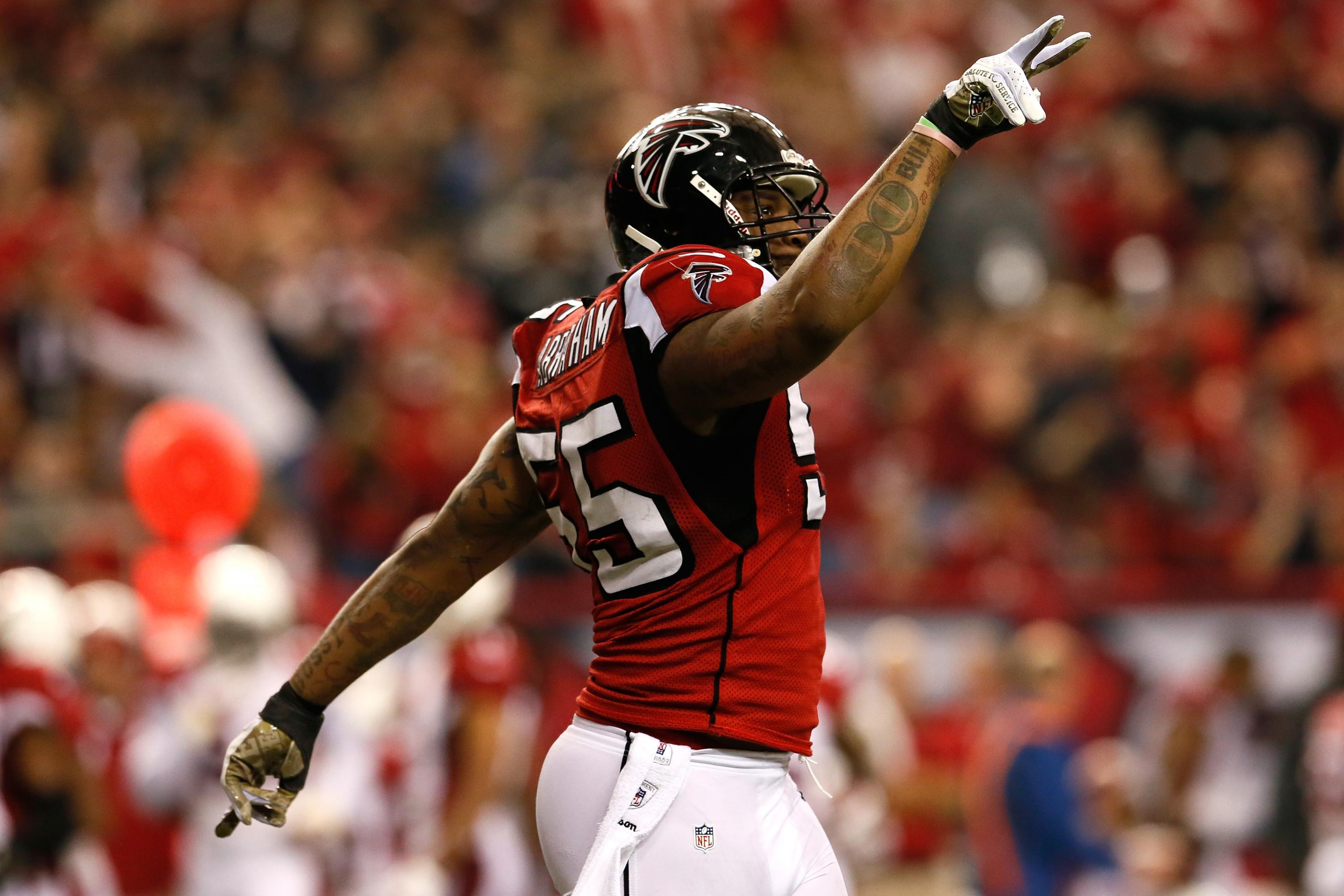 Atlanta falcons defensive end john hi-res stock photography and