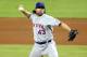 MIAMI, FL - OCTOBER 02: Pitcher R.A. Dickey #43 of the New York Mets throws against the Miami Marlins at Marlins Park on October 2, 2012 in Miami, Florida. (Photo by Marc Serota/Getty Images)