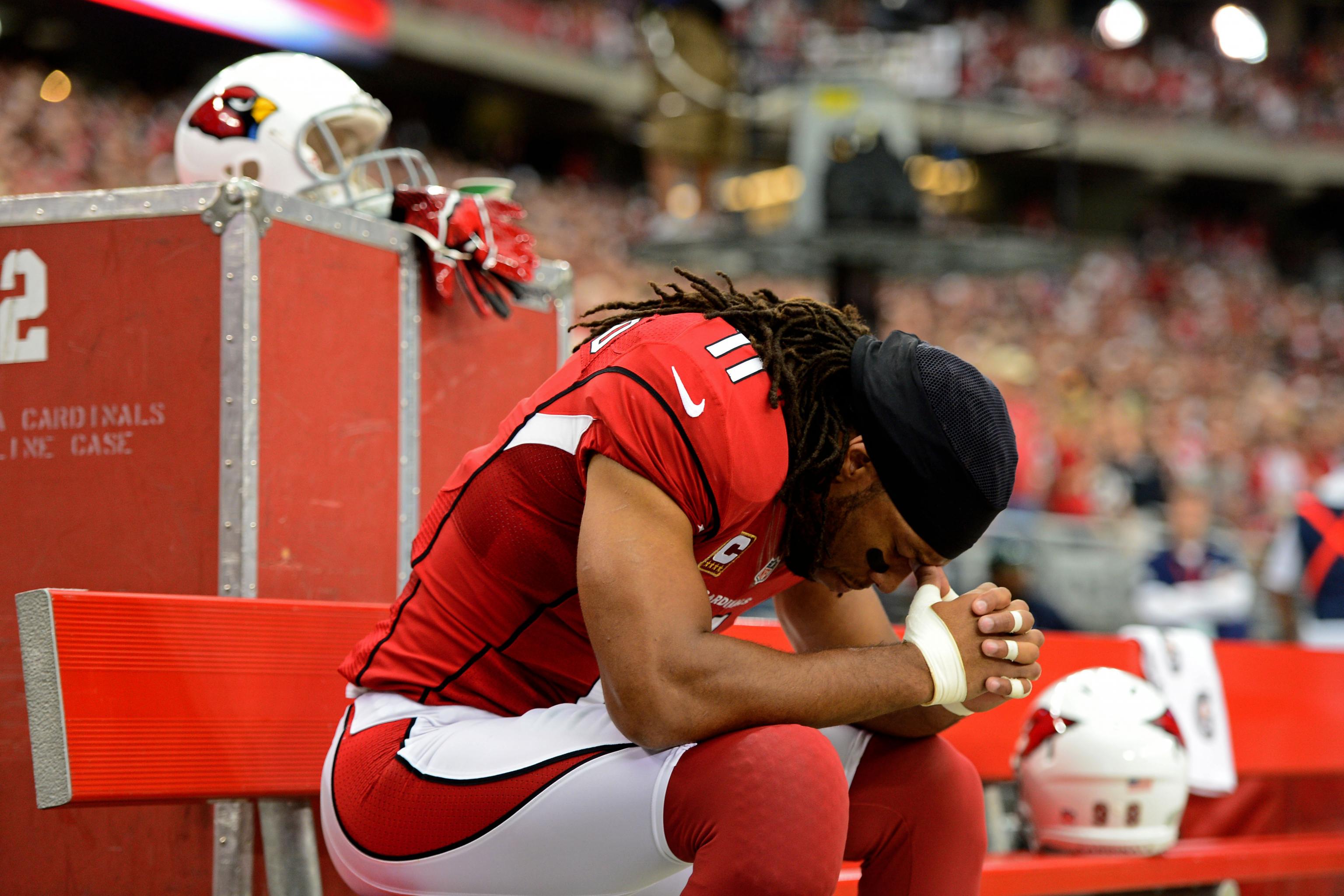 Autographed Arizona Cardinals Cards: Larry Fitzgerald / Sam 