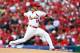 ST LOUIS, MO - OCTOBER 17: Kyle Lohse #26 of the St. Louis Cardinals pitches against the San Francisco Giants in Game Three of the National League Championship Series at Busch Stadium on October 17, 2012 in St Louis, Missouri. (Photo by Elsa/Getty Images)