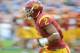 PASADENA, CA - NOVEMBER 17: Robert Woods #2 of the USC Trojans warms up before the game against the UCLA Bruins at Rose Bowl on November 17, 2012 in Pasadena, California. (Photo by Harry How/Getty Images)