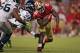 Niners tailback Frank Gore (1,331 total yards, 8 TD) rolled for 182 yards in his last meeting with the rival Seahawks (Week 7).