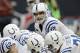 HOUSTON, TX - DECEMBER 16: Andrew Luck #12 of the Indianapolis Colts calls out the play at the line of scrimmage against the Houston Texans in the first half at Reliant Stadium on December 16, 2012 in Houston, Texas. (Photo by Bob Levey/Getty Images)