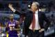 WASHINGTON, DC - DECEMBER 14: Head coach Mike D'Antoni of the Los Angeles Lakers motions from the bench as Kobe Bryant #24 comes up the floor against the Washington Wizards at Verizon Center on December 14, 2012 in Washington, DC. NOTE TO USER: User expressly acknowledges and agrees that, by downloading and or using this photograph, User is consenting to the terms and conditions of the Getty Images License Agreement. (Photo by Rob Carr/Getty Images)