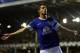 LIVERPOOL, ENGLAND - AUGUST 29: Kevin Mirallas of Everton celebrates scoring the opening goal during the Capital One Cup Second Round match between Everton and Leyton Orient at Goodison Park on August 29, 2012 in Liverpool, England. (Photo by Chris Brunskill/Getty Images)