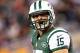 EAST RUTHERFORD, NJ - OCTOBER 08: Tim Tebow #15 of the New York Jets reacts against the Houston Texans at MetLife Stadium on October 8, 2012 in East Rutherford, New Jersey. The Texans won 23-17. (Photo by Al Bello/Getty Images)