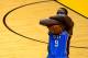 MIAMI, FL - JUNE 19: Serge Ibaka #9 of the Oklahoma City Thunder looks on prior to playing against the Miami Heat in Game Four of the 2012 NBA Finals on June 19, 2012 at American Airlines Arena in Miami, Florida. NOTE TO USER: User expressly acknowledges and agrees that, by downloading and or using this photograph, User is consenting to the terms and conditions of the Getty Images License Agreement. (Photo by Ronald Martinez/Getty Images)