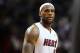 MIAMI, FL - FILE: LeBron James #6 of the Miami Heat looks on during a game against the Toronto Raptors at American Airlines Arena on January 22, 2011 in Miami, Florida. According to sources on May 12, 2012, LeBron James of the Miami Heat will win his third MVP award. NOTE TO USER: User expressly acknowledges and agrees that, by downloading and/or using this Photograph, User is consenting to the terms and conditions of the Getty Images License Agreement. (Photo by Mike Ehrmann/Getty Images)