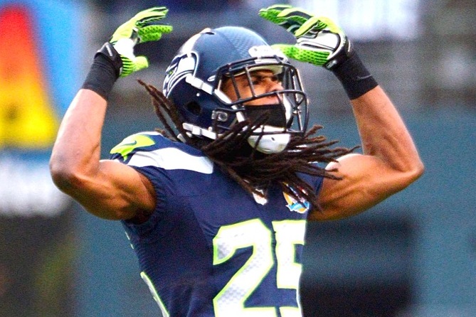 Helmet Stalker on X: Seahawks DB Richard Sherman is wearing an