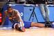Dec. 9, 2012; New York, NY, USA; New York Knicks power forward Amar'e Stoudemire stretches before the game against the Denver Nuggets at Madison Square Garden. Mandatory Credit: Debby Wong-USA Today Sports
