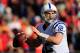 KANSAS CITY, MO - DECEMBER 23: Quarterback Andrew Luck #12 of the Indianapolis Colts passes during the game against the Kansas City Chiefs at Arrowhead Stadium on December 23, 2012 in Kansas City, Missouri. (Photo by Jamie Squire/Getty Images)