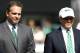 EAST RUTHERFORD, NJ - SEPTEMBER 09: New York Jets GM Mike Tannenbaum and owner Woody Johnson appear at a ceremony during their season opener against the Buffalo Bills at MetLife Stadium on September 9, 2012 in East Rutherford, New Jersey. (Photo by Jeff Zelevansky/Getty Images)