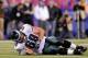 EAST RUTHERFORD, NJ - NOVEMBER 20: Evan Mathis #69 of the Philadelphia Eagles lies on the turf against the New York Giants at MetLife Stadium on November 20, 2011 in East Rutherford, New Jersey. (Photo by Patrick McDermott/Getty Images)